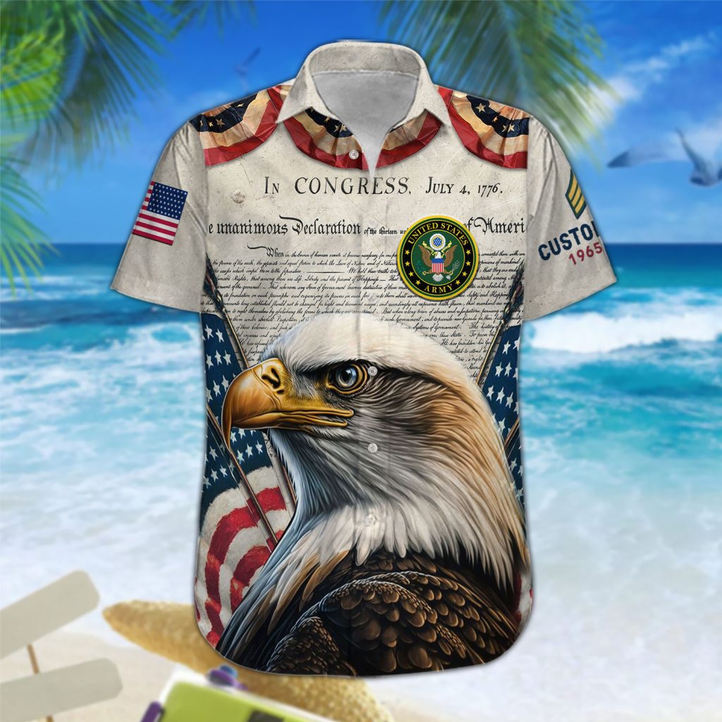 US ARMY Custom aloha shirts CR11FN 2 1