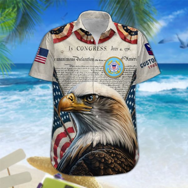 US COAST GUARD Custom aloha shirts CR11FN 2 1