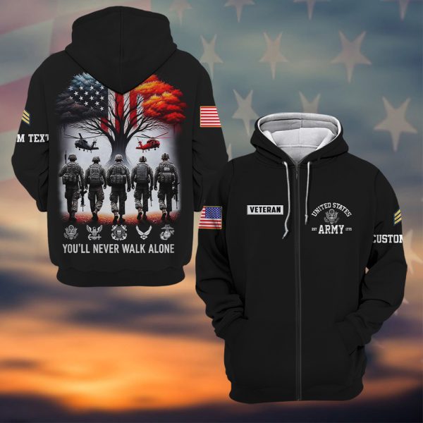 US Military Youll Never Walk Alone Apparel 11