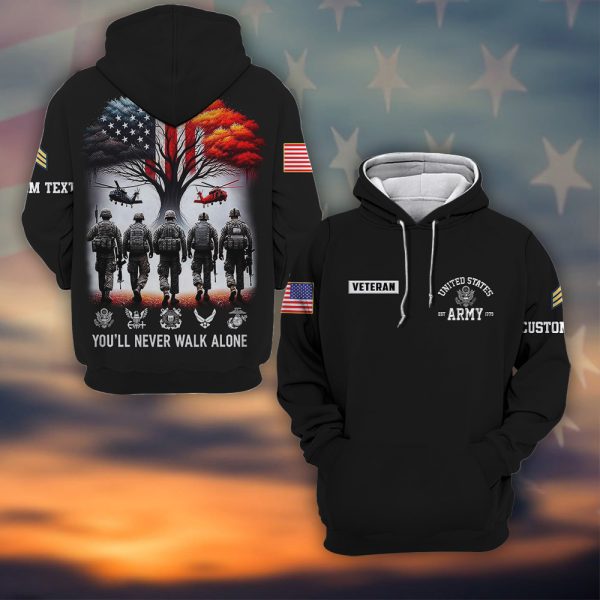 US Military Youll Never Walk Alone Apparel 6