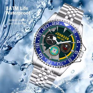 USCG Rating Mens Silver Watch SS14 1