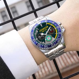 USCG Rating Mens Silver Watch SS14 6