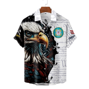USCG White Hawaiian Shirt HW103 1 1