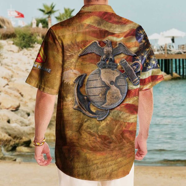 USMC Aloha shirts mens HW102 3 1