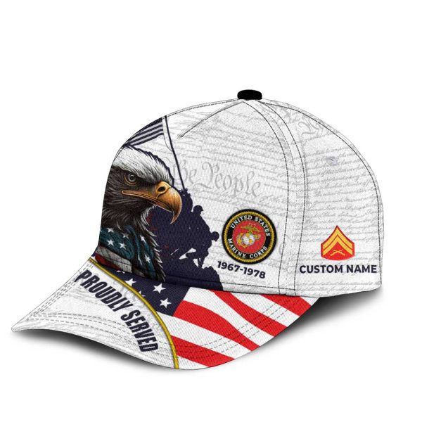 USMC American Eagles White Cap CC11 4 1