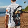 USMC White Hawaiian Shirt HW103 4 1