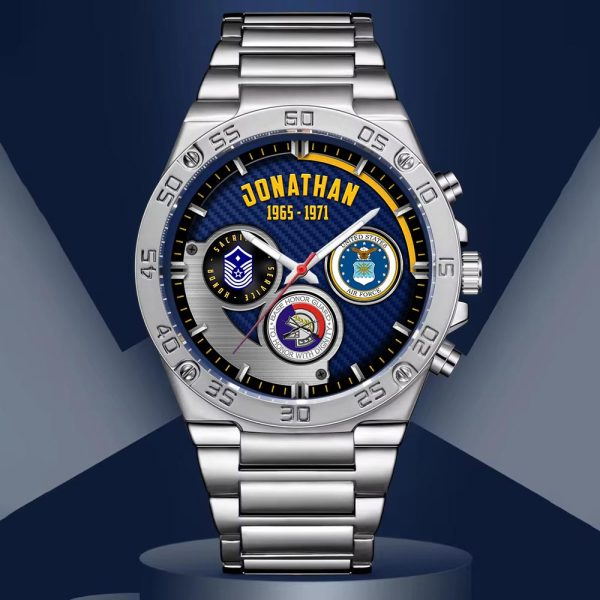 1 AirForce Badge Male silver watches SS03103 1