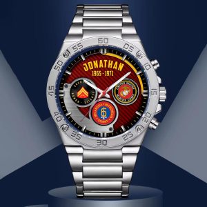 1 USMC Male silver watches SS03103