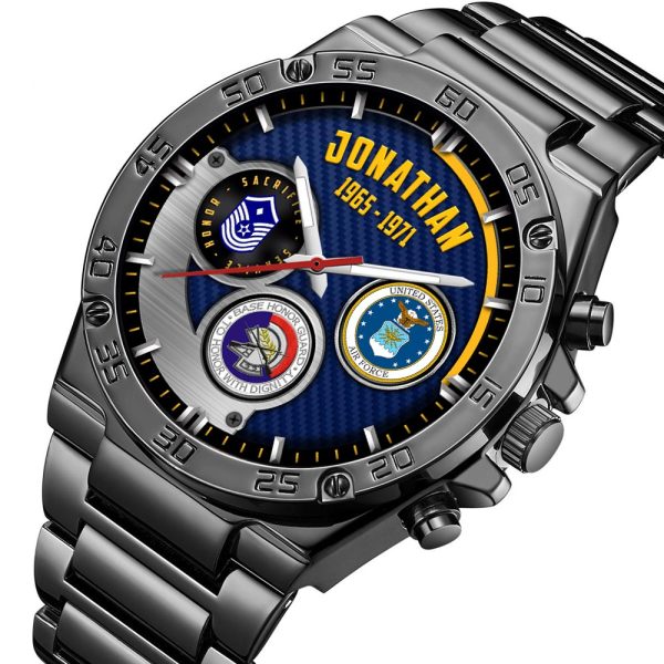 AirForce Badge Male silver watches SS03103 2