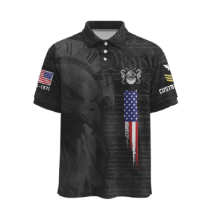 Navy Badge Polo shirts PL1003FN 1 1