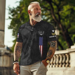 Navy Badge Polo shirts PL1003FN 4 1