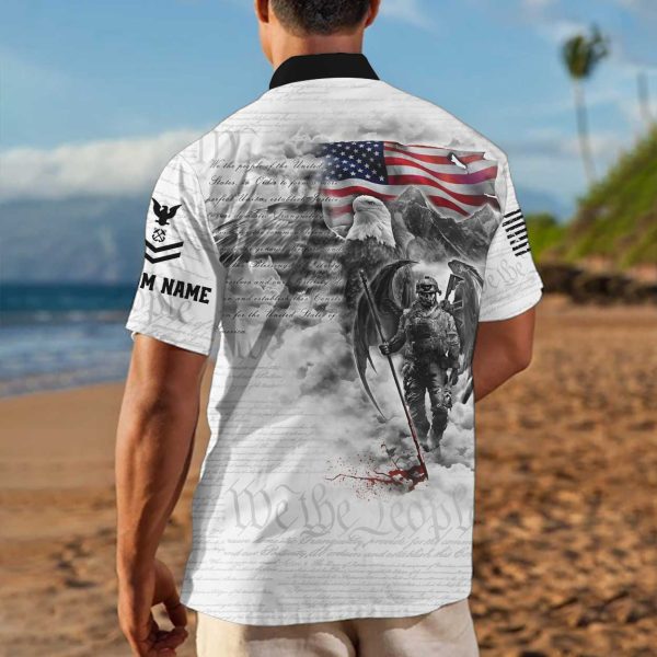 USCG American Eagle Hawaiian Shirt HW112 3