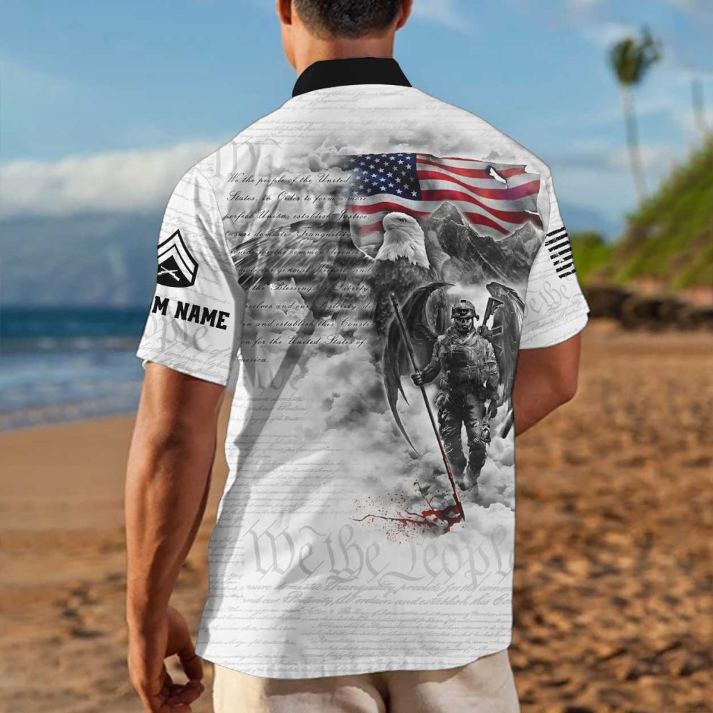 USMC American Eagle Hawaiian Shirt HW112 3