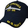 USS America CV 66 Custom Patch Hats EPC101