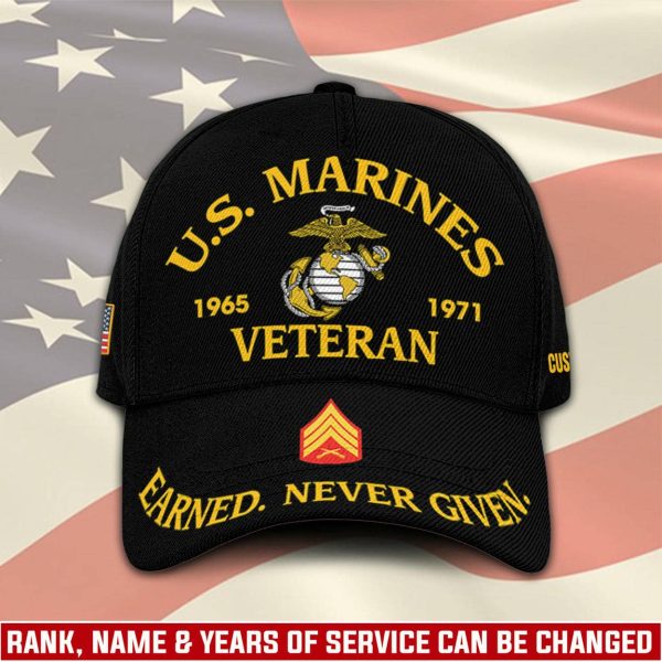 1 US MARINE CORPS Military Caps For Veterans CC26