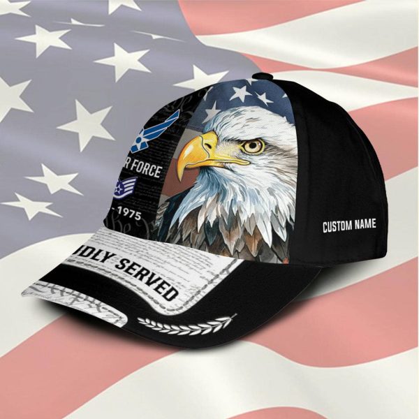 AIR FORCE Proudly Served Veteran Cap CC30 1