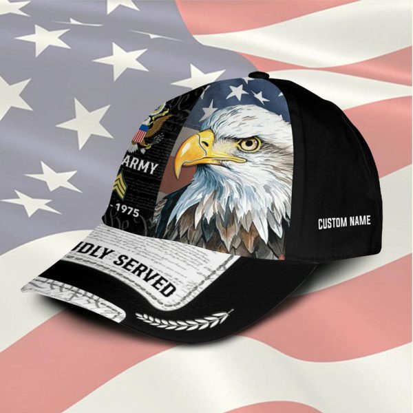 ARMY Proudly Served Veteran Cap CC30 1