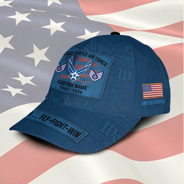 US AIR FORCE Aim High Fly Fight Win Cap CC37 1