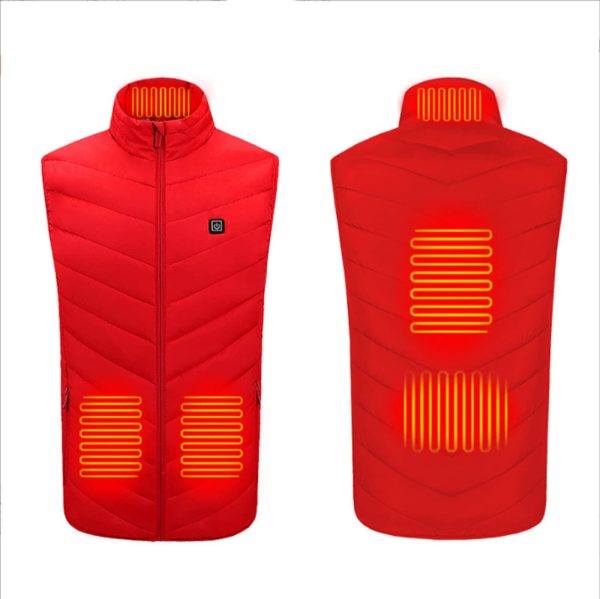 Heated Vest Red 1