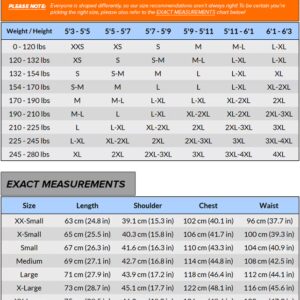Sizing Chart for Heated Vest 1