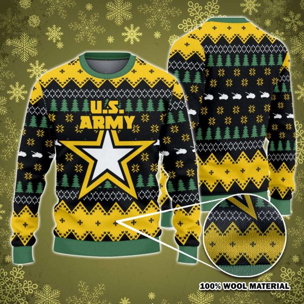 1 Us Army Christmas Sweatshirt Ugly