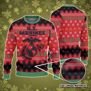 1 Us Marines Christmas Sweatshirt Ugly