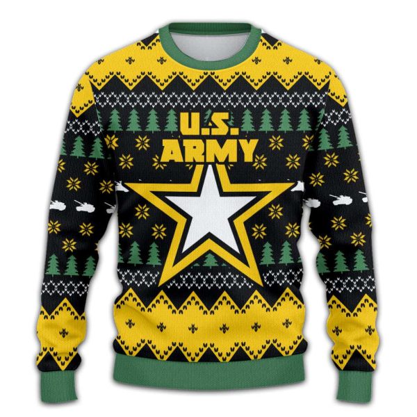 Us Army Christmas Sweatshirt Ugly 1