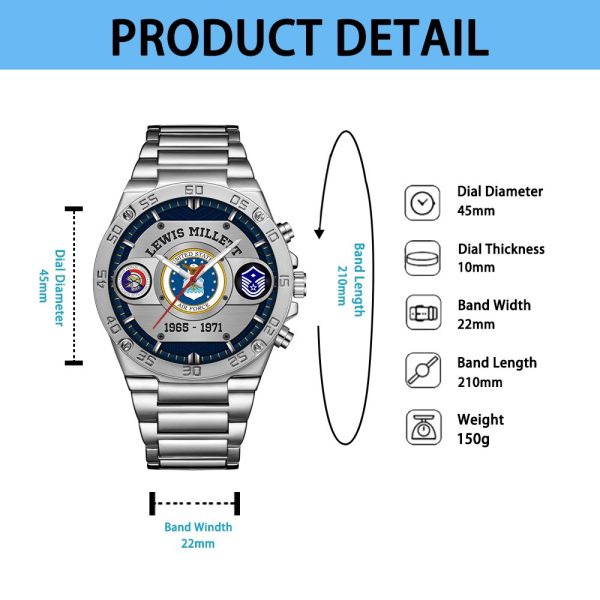 Airforce Badge SS22 Custom Wristwatch 10