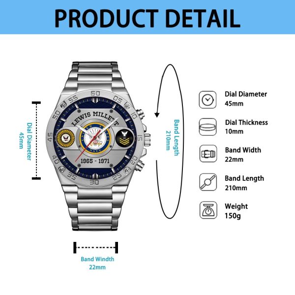 Navy Badge SS22 Custom Wristwatch 4