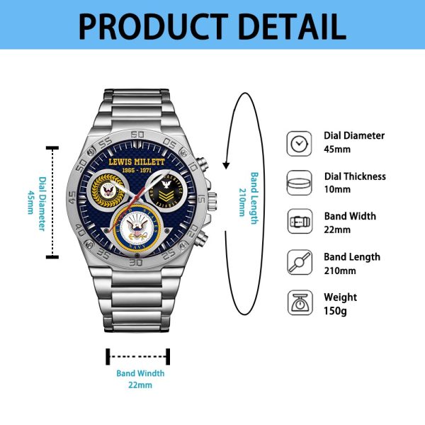 Navy Badge SS24 Custom Wristwatch 4