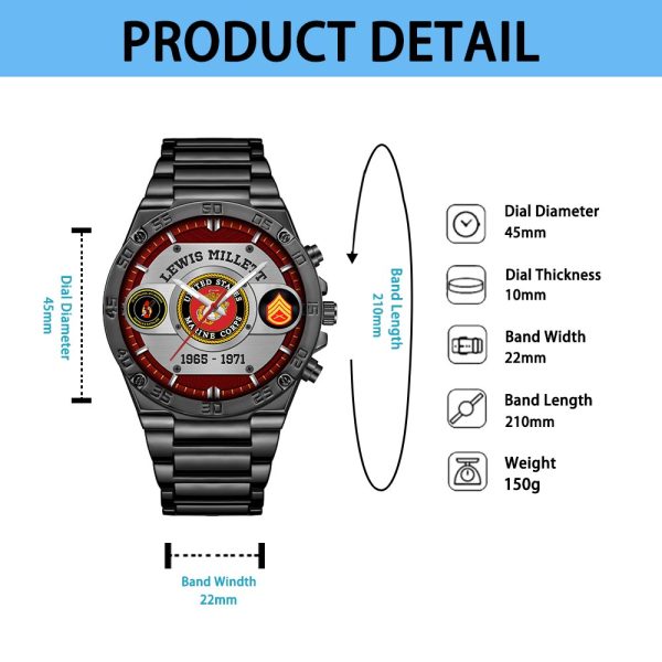 USMC SS22 Custom Wristwatch 2