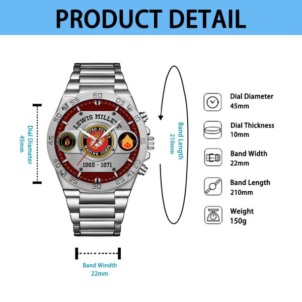 USMC SS22 Custom Wristwatch 4